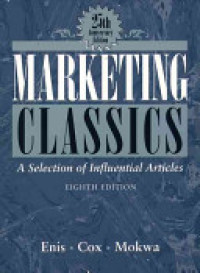 Marketing classics aselection of influential articles 8th