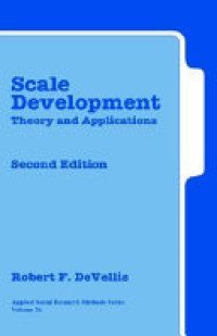 Scale development : theory and applications 2nd ed