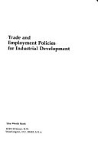 Trade and employment policies for industrial development