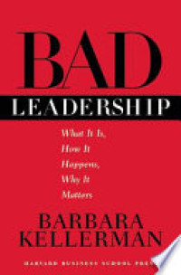 Bad leadership: What it is, how it happens, what it matters