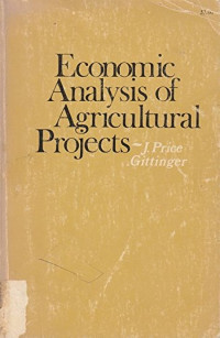 Economic analysis of agricultural projects