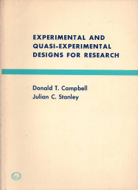 Experimental and quasi experimental designs for research