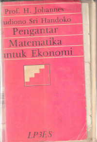 Pengantar matematika untuk ekonomi