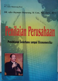 Penilaian perusahaan pendekatan sederhana sampai ekonometrik