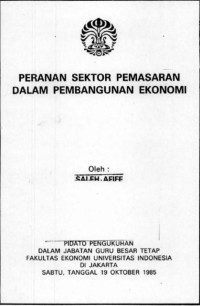Peranan Sektor Pemasaran dalam Pembangunan Ekonomi
