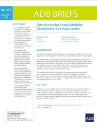 Safe access for urban mobility: community-led approaches