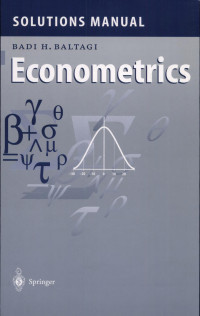 Solutions manual for econometrics