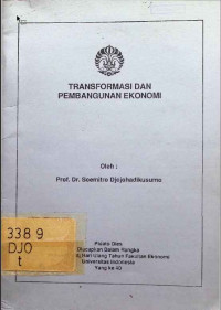 Transformasi dan pembangunan ekonomi