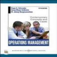 Operations management : contemporary concepts and cases 5th ed