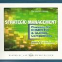 Strategic management : planning for domestic & global competition