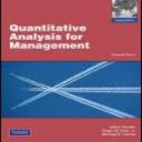 Quantitative analysis for management 11 ed