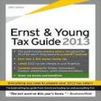 The Ernst & Young tax guide 2013