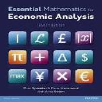 Essential mathematics for economic analysis