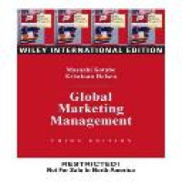 Global marketing management