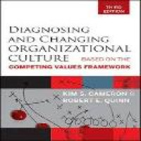 Diagnosing and changing organizational culture : based on the competing values framework