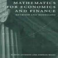 Mathematics for economics and finance : methods and modelling