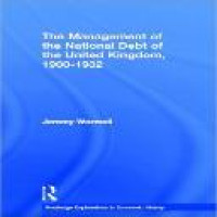 The management of the national debt of the United Kingdom, 1900-1932