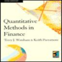 Quantitative methods in finance