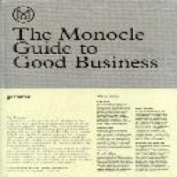 The monocle guide to good business