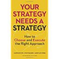 Your strategy needs a strategy : how to choose and execute the right approach