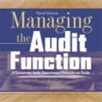 Managing the audit function : a corporate audit department procedures guide