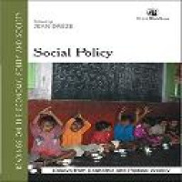 Social policy / edited by Jean Dreze