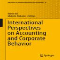 International perspectives on accounting and corporate behavior