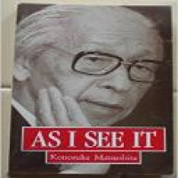 As i see it / Konosuke matsushita