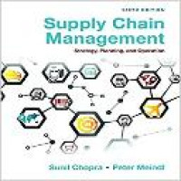 Supply chain management : strategy, planning, and operation 6th ed