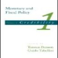 Monetary and fiscal policy, vol. 1 : credibility