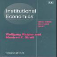 Institutional economics social order and public policy