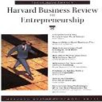 Harvard business review on entrepreneurship