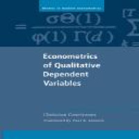 Econometrics of qualitative dependent variables