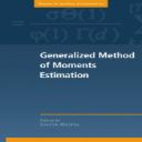 Generalized method of moments estimation